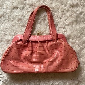 Banana republic pink leather handbag